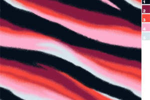 渐变波浪条纹服装印花素材设计