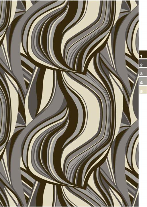 抽象波浪线条面料印花设计素材