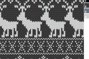 北欧风几何动物图案面料印花素材
