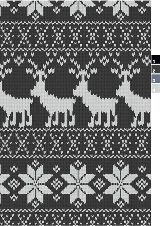 北欧风几何动物图案面料印花素材