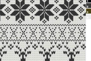 北欧风雪花驯鹿面料印花素材 服装印花设计灵感