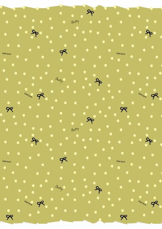 橄榄绿波点蝴蝶结面料印花 服装印花素材设计