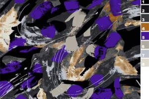 抽象紫色几何面料印花素材