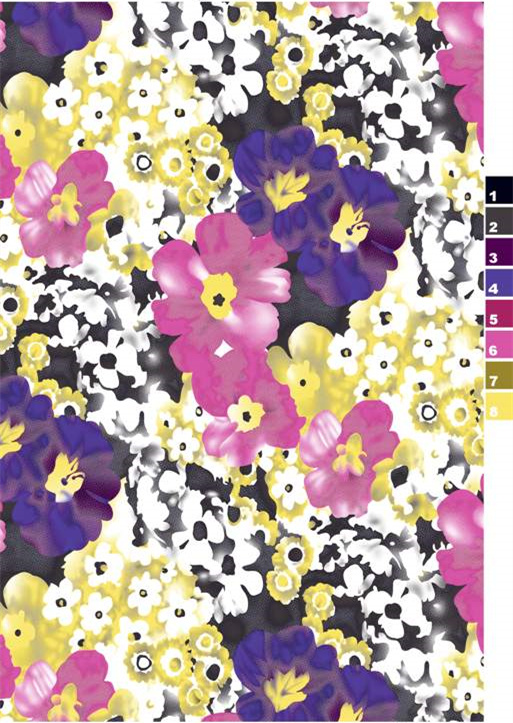 时尚花卉面料印花设计,打造独特服装印花素材