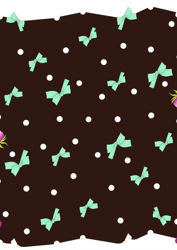 复古波点蝴蝶结面料印花素材