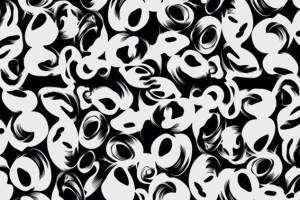 黑白抽象纹理面料印花素材 现代服装印花设计