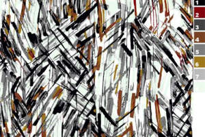 现代抽象线条面料印花素材 服装印花设计灵感