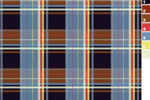 经典复古多色格纹面料印花素材，适用于服装设计与定制