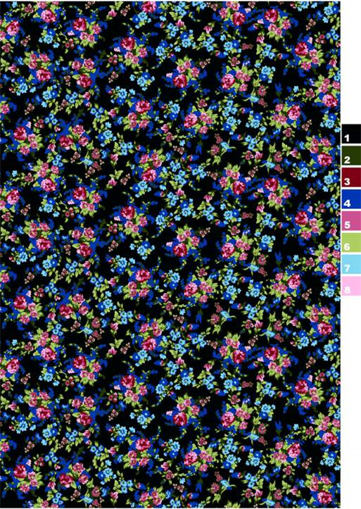 复古碎花面料印花素材 服装印花设计灵感