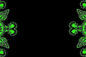 荧光绿佩斯利花纹面料印花素材 服装印花设计必备
