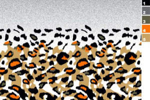 豹纹渐变服装印花素材