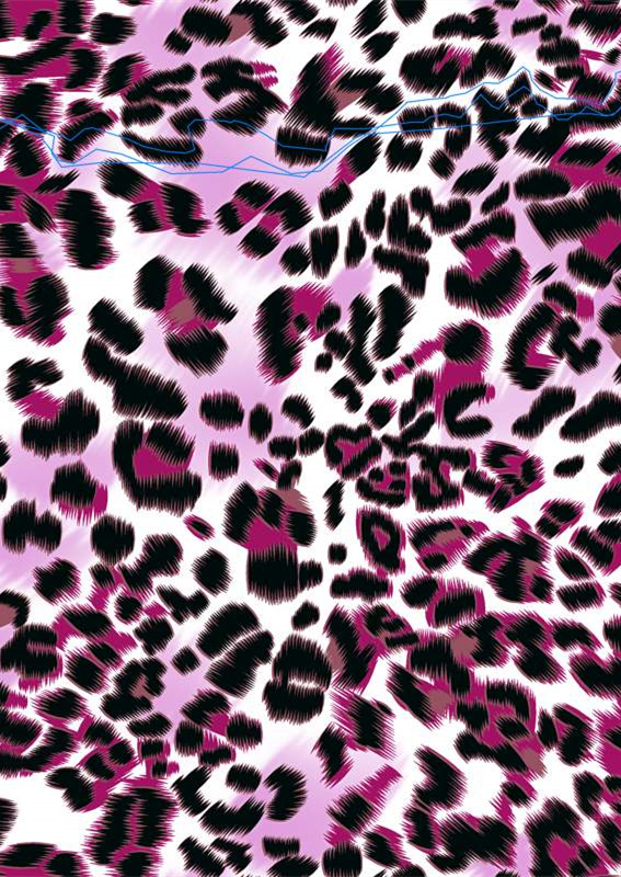 时尚渐变豹纹面料印花素材 服装印花设计必备