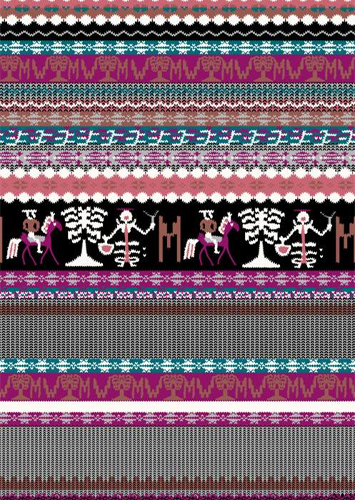 民族风几何人物动物图案服装印花面料素材