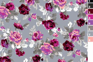 复古花卉面料印花素材 服装印花设计灵感