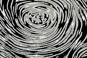 黑白漩涡抽象面料印花素材