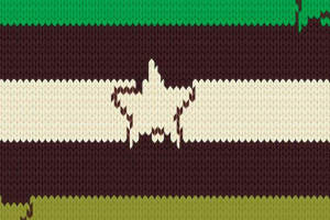 复古针织条纹面料印花素材，适用于秋冬服装设计