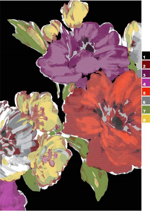 复古花卉面料印花素材 服装印花设计灵感