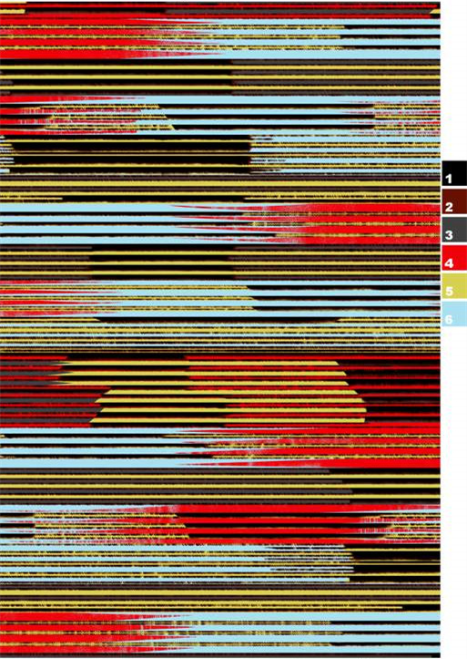 潮流数码故障风面料印花素材,赋能现代服装印花设计