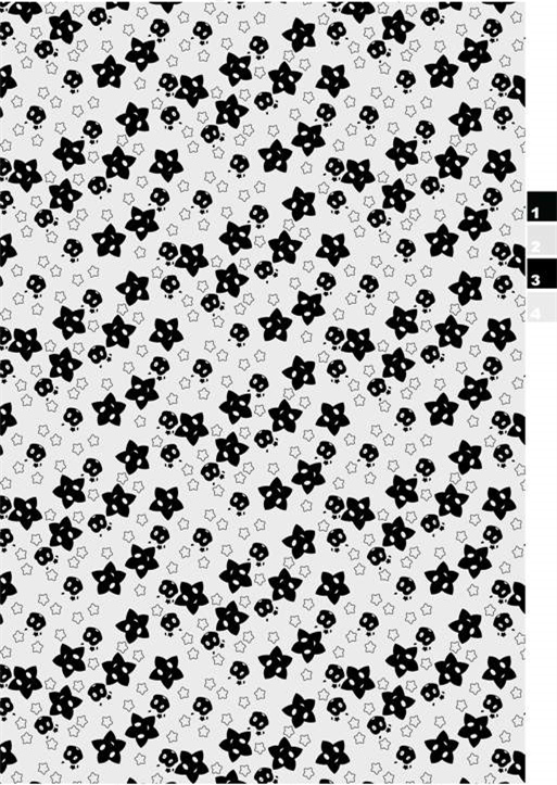 街头风黑白骷髅星星服装印花面料印花设计素材