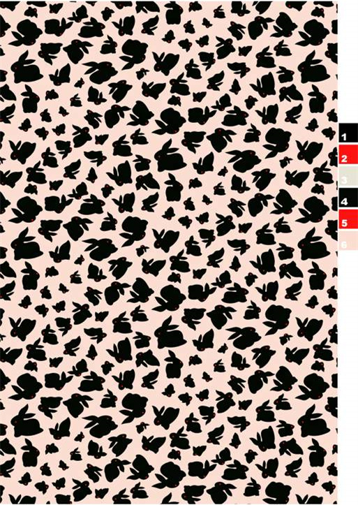 时尚抽象豹纹面料印花素材 服装印花设计