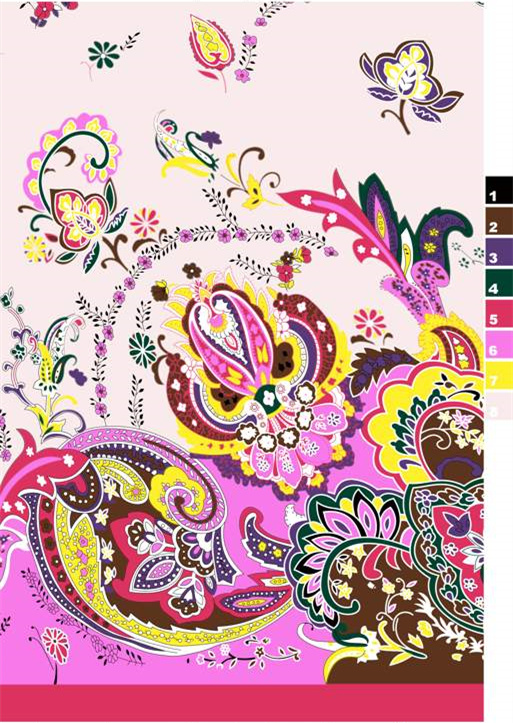 波西米亚风面料印花素材 服装印花设计灵感