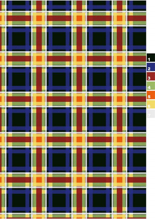 经典格纹面料印花素材,复古服装印花设计