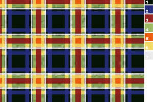 经典格纹面料印花素材，复古服装印花设计