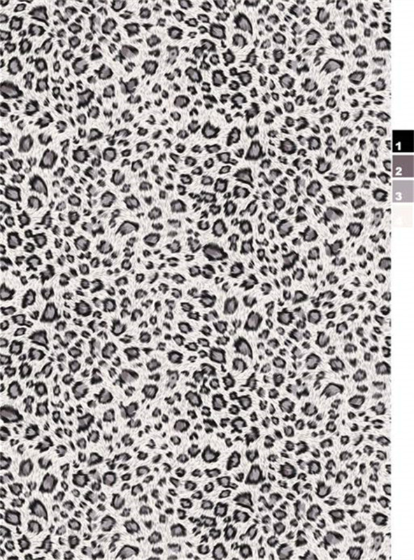 经典黑白豹纹面料印花 时尚服装印花素材推荐