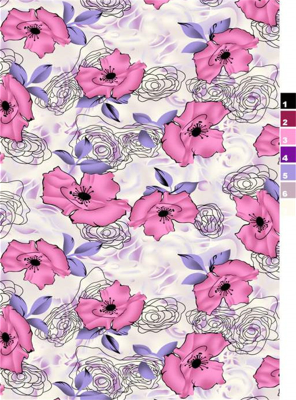 浪漫花卉面料印花设计 时尚服装印花素材推荐