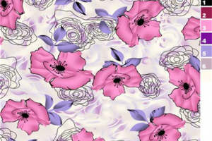 浪漫花卉面料印花设计 时尚服装印花素材推荐