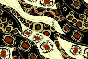 时尚抽象几何面料印花 高端服装印花设计素材