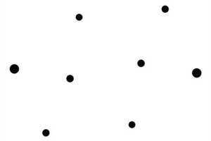 简约黑色圆点图案面料印花素材，打造个性服装印花设计