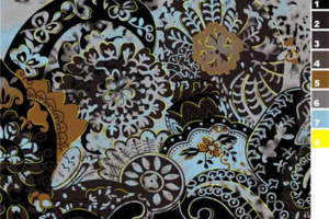 复古佩斯利与豹纹融合的服装印花设计素材