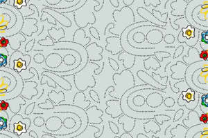 复古手绘花卉面料印花素材，服装印花设计必备