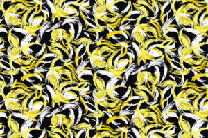 潮流黄白黑撞色服装印花设计素材