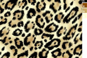 经典豹纹面料印花素材 高端服装印花设计