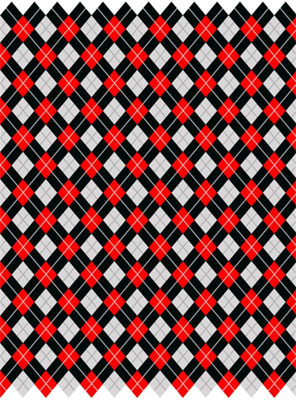 经典红黑格纹面料印花,时尚服装设计的理想素材