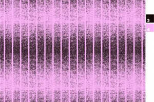 粉黑条纹复古颗粒面料印花素材，潮流服装印花首选