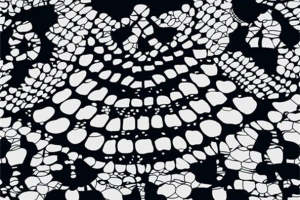 时尚黑白抽象纹理面料印花素材，适用于高端服装印花设计