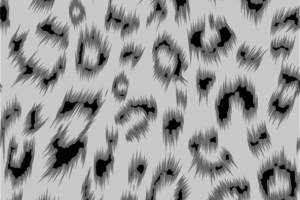 时尚黑白豹纹面料印花素材 高级感服装印花设计