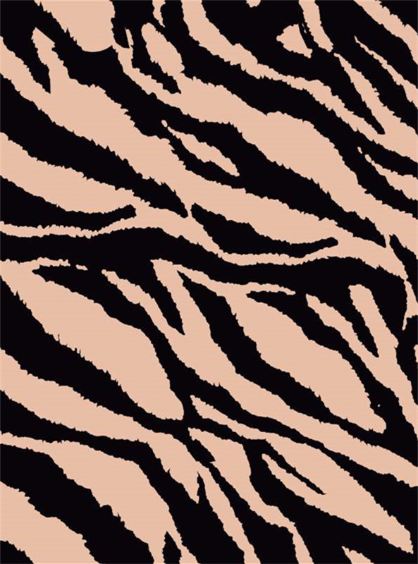 时尚斑马纹服装印花素材,野性魅力面料设计灵感