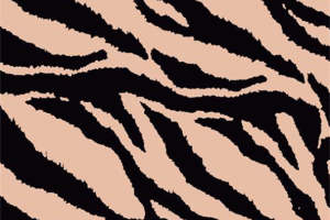 时尚斑马纹服装印花素材，野性魅力面料设计灵感
