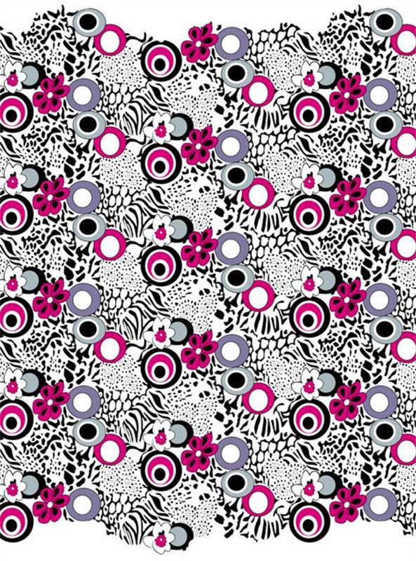 时尚几何花卉面料印花素材 创意服装印花设计灵感