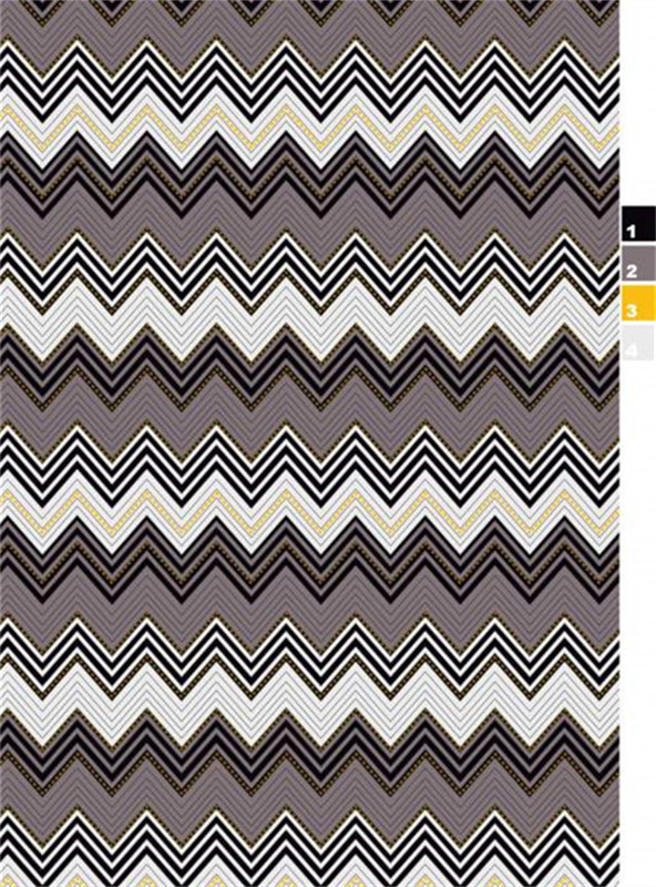 时尚锯齿纹面料印花素材 服装印花设计必备