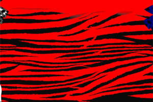 红色虎纹潮流面料印花设计素材