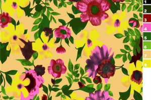 复古艺术风花卉面料印花素材 服装印花设计灵感