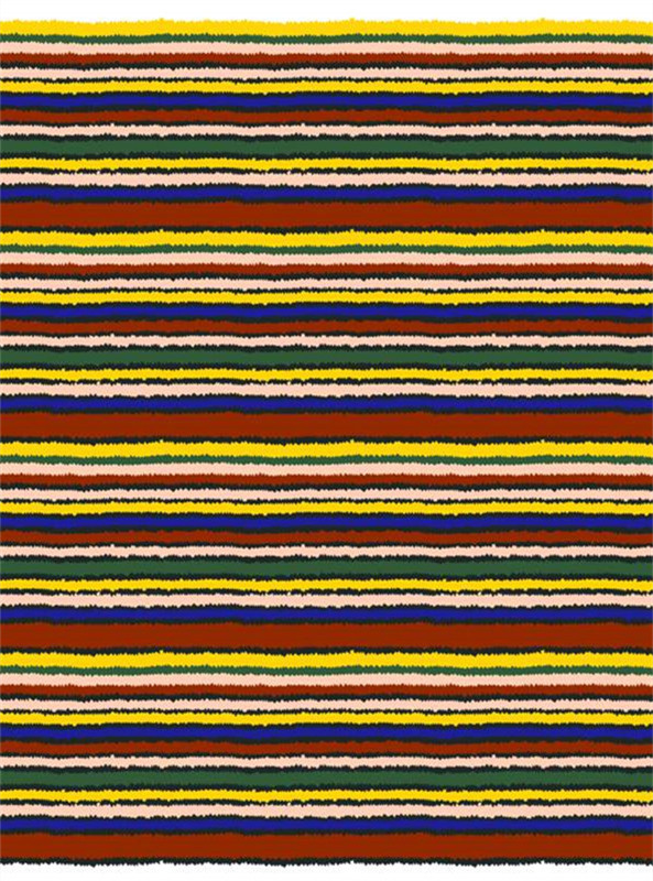 多彩条纹面料印花 复古民族风服装印花素材推荐