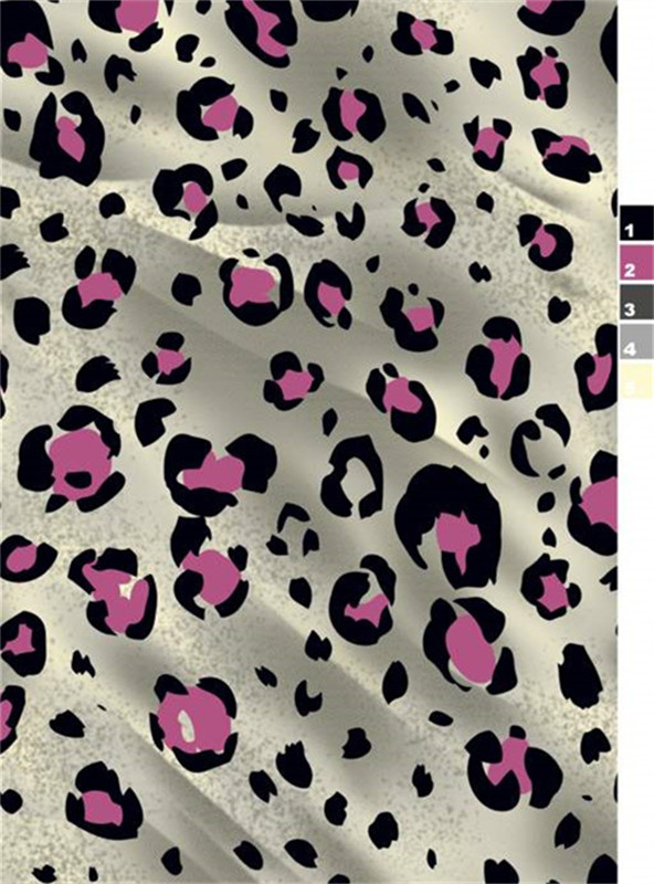 时尚豹纹面料印花素材 服装印花设计必备