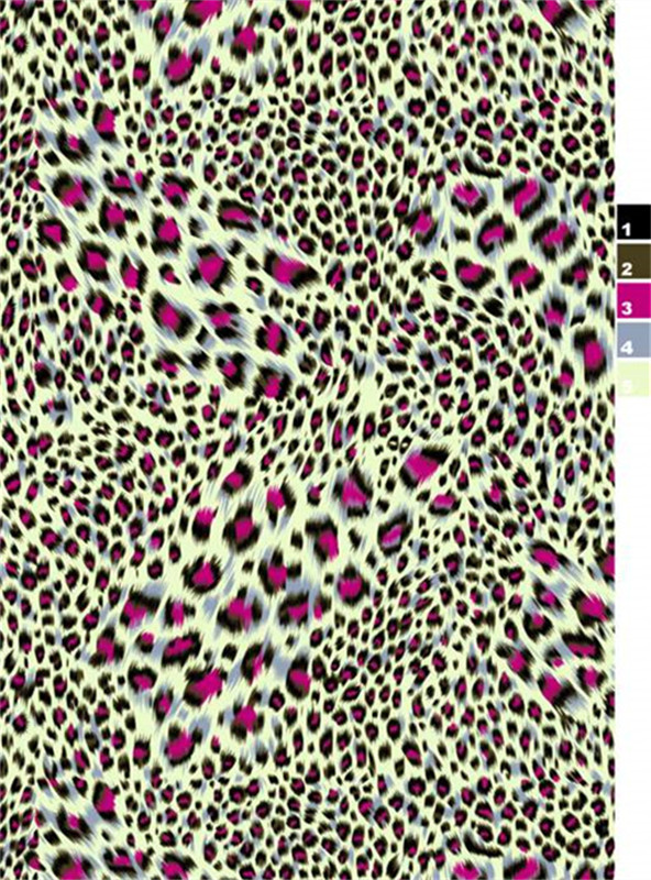 时尚豹纹面料印花设计 服装印花素材推荐