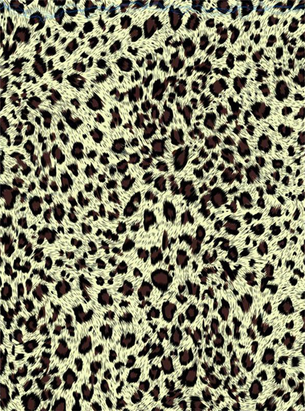 复古豹纹面料印花素材 高端服装印花设计